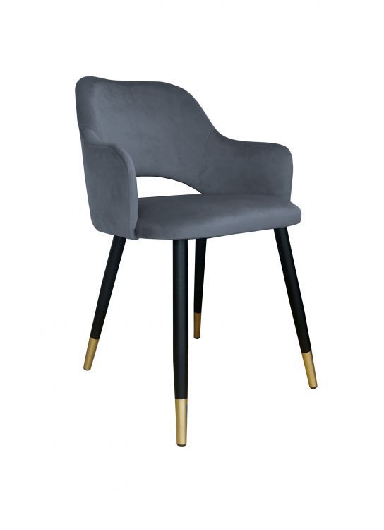 Krzesło NAPO BL VELVET GOLD ciemno szare ATOS 1 szt.