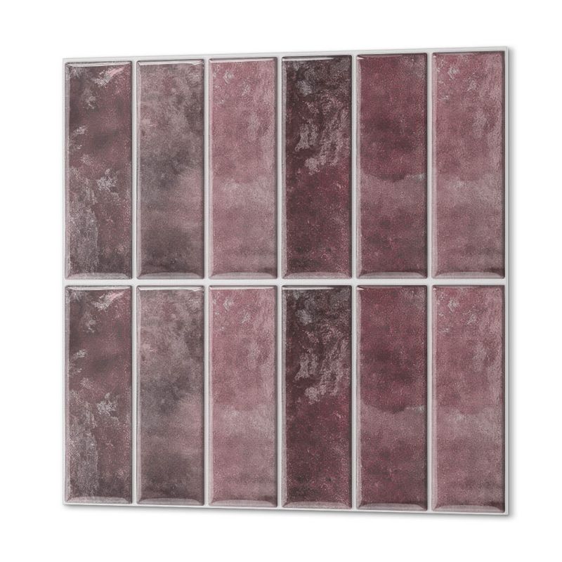 Paczka Kafelków Winylowych PCV ArtPrintCave 20x20 cm Pionowe pasy w mozaice 20 szt.