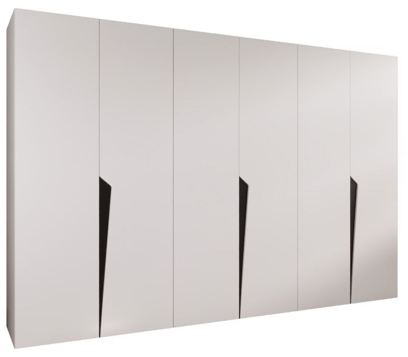 Szafa uchylna otwierana Abiks PIANO 1 300 (3x100) wys 202 cm Biały + Czarny 1 szt