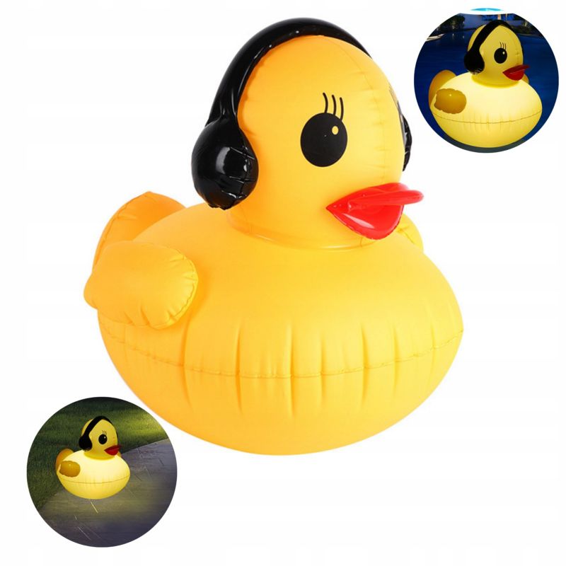 Dmuchana lampka solarna Topool CT218 Kaczuszka, wodoodporność IP68, 1 szt.