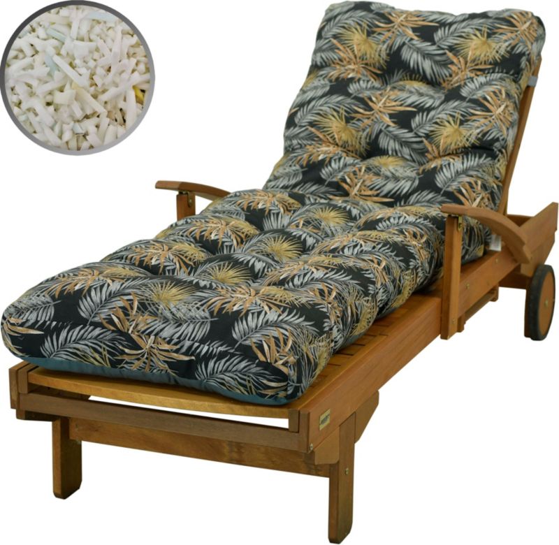 Poduszka AMPO na leżak ogrodowy czarny szary 1 szt.