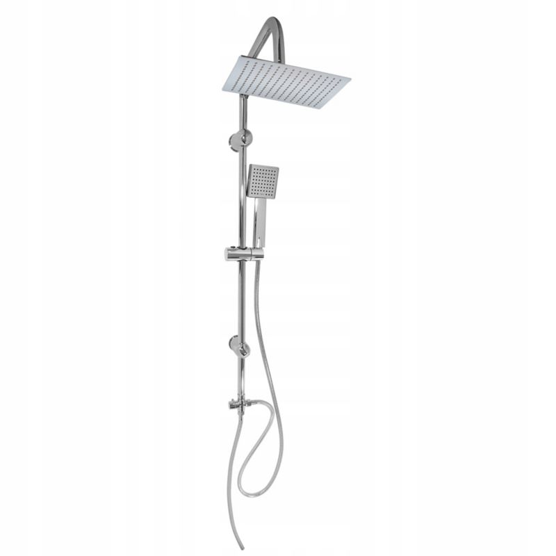 Zestaw bateria prysznicowa Estiva TIMA Chrome srebrna deszczownica 1 kpl