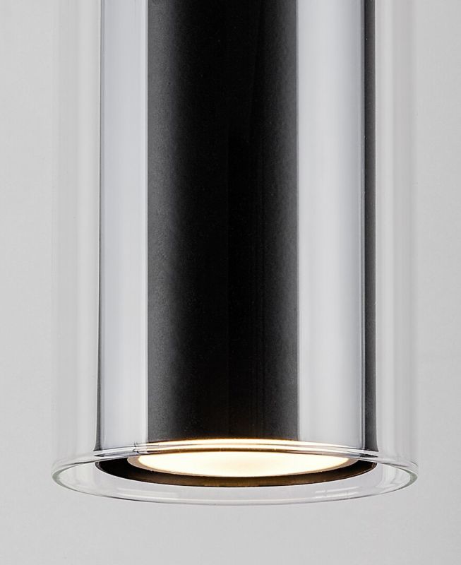 Lampa wisząca Rabalux Kalevi czarny matowa-przezroczysta 1xGU10x50W IP20 - 1 szt