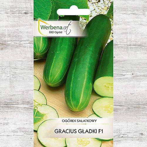 1 szt, Ogórek Gracius Gładki F1 - Nasiona: Ilość w opakowaniu: 3 g