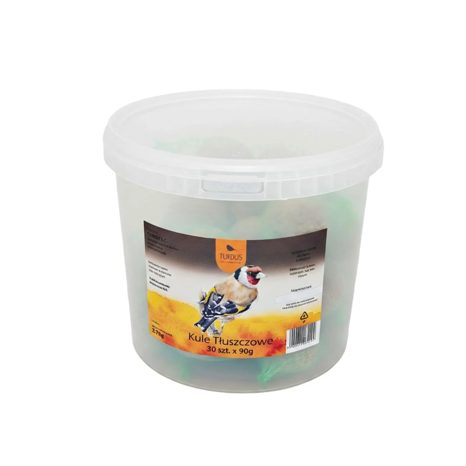 Kule tłuszczowe w wiaderku 30 szt.