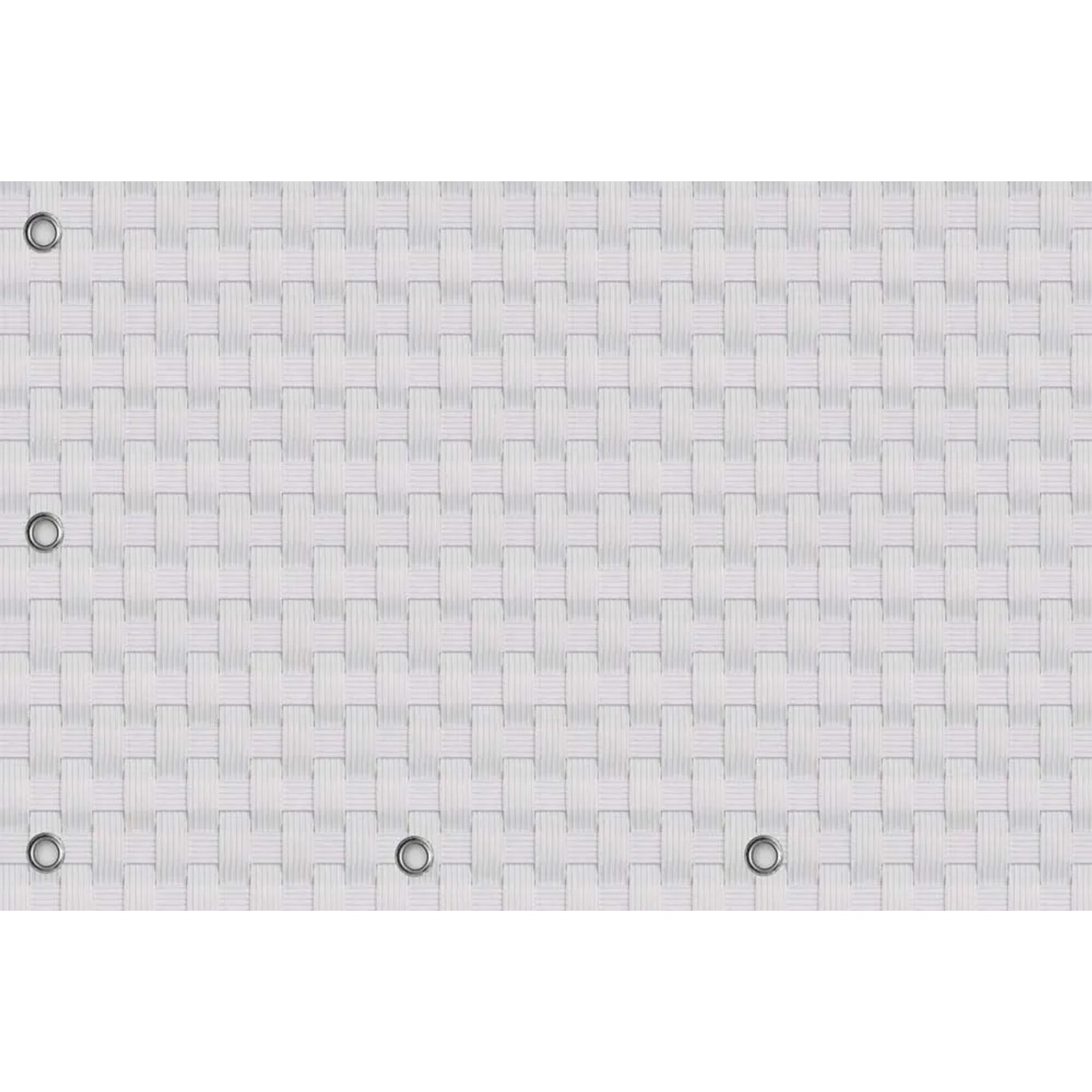 Mata rattanowa na wymiar biała - 10 x 100 cm