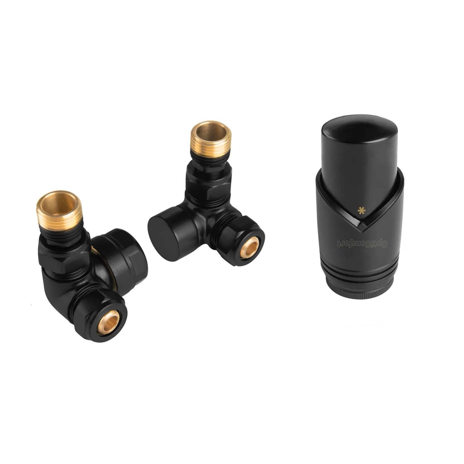 Idmar Zestaw termostatyczny osiowy czarny 409