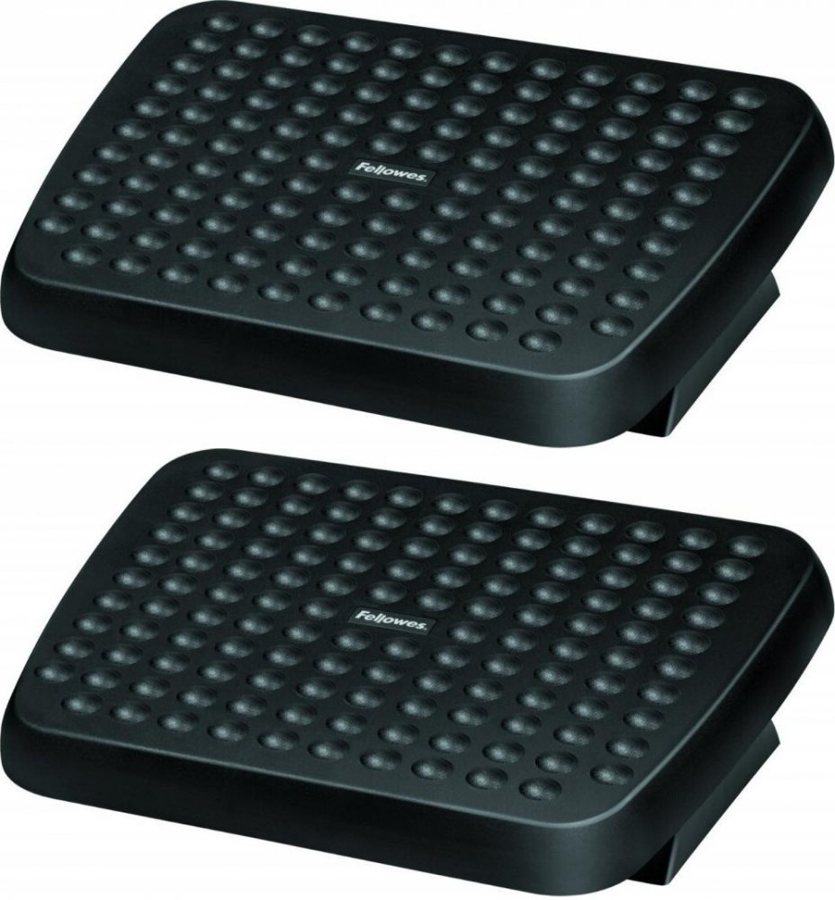 2x Podnóżek ergonomiczny Fellowes, 74x448x330mm, czarny