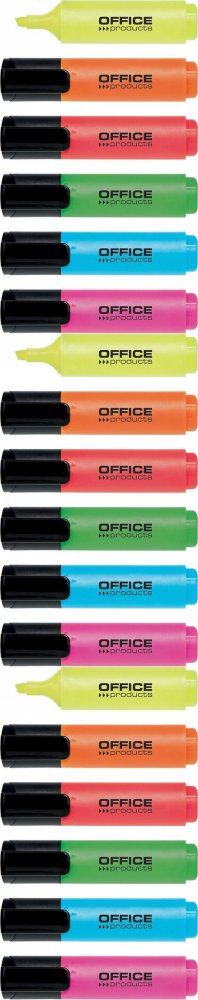 3x Zakreślacz Office Products, ścięta, 6 sztuk, mix kolorów