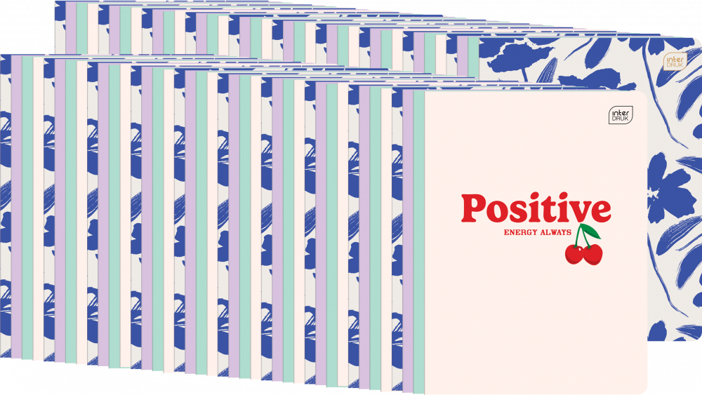 80x Zeszyt w kratkę Interdruk UV Girls, A5, 60 kartek, mix wzorów