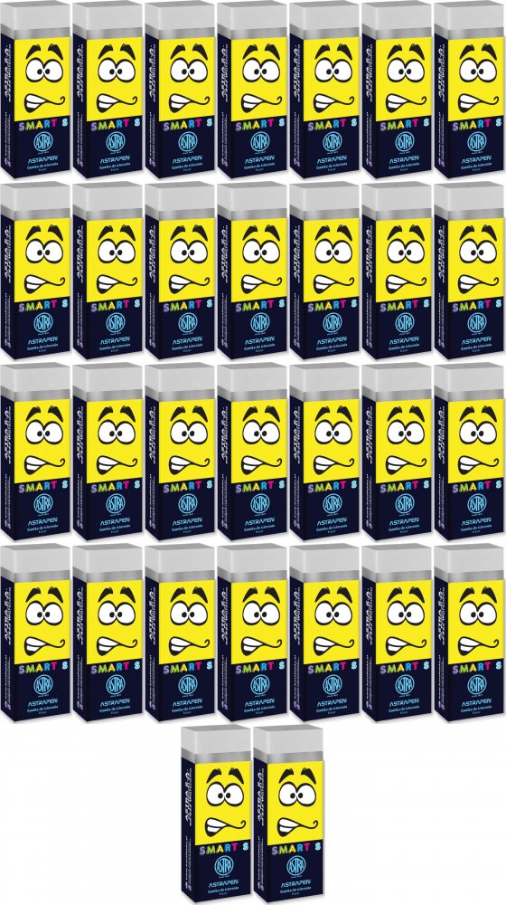 60x Gumka do ścierania Astra Astrapen Smart S, biały
