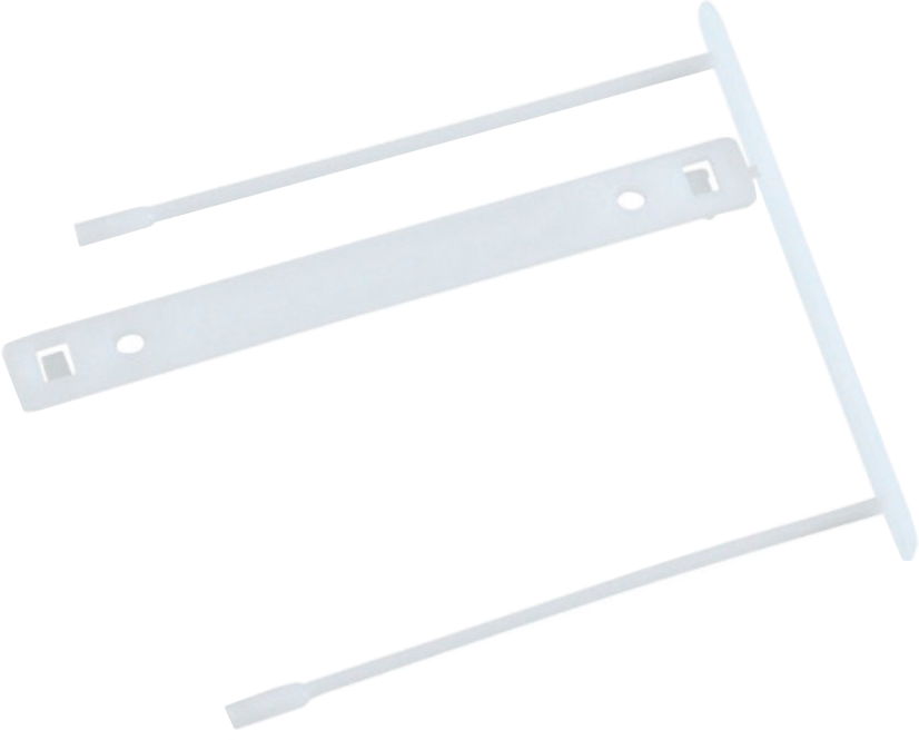 Klips archiwizacyjny Q-Connect Z-Clip, 70 mm, 1 sztuka, biały