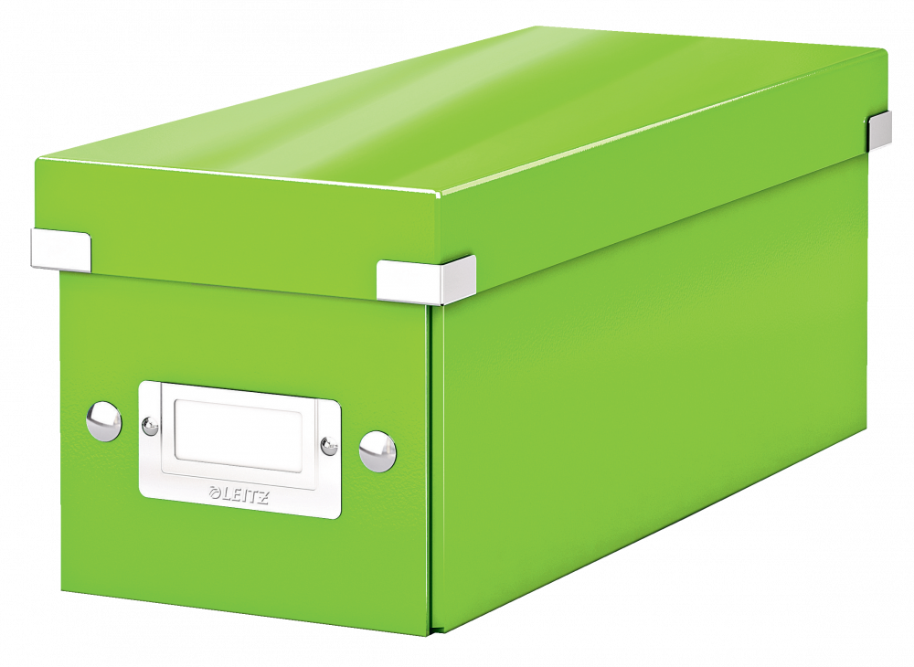 Outlet: USZKODZONY Pudełko na płyty CD/DVD Leitz Click&Store, 143x136x352mm, 1 sztuka, zielony