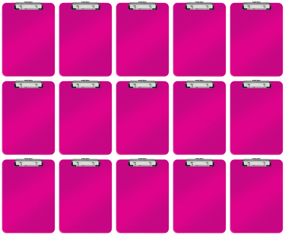 15x Clipboard Leitz Wow, A4, różowy
