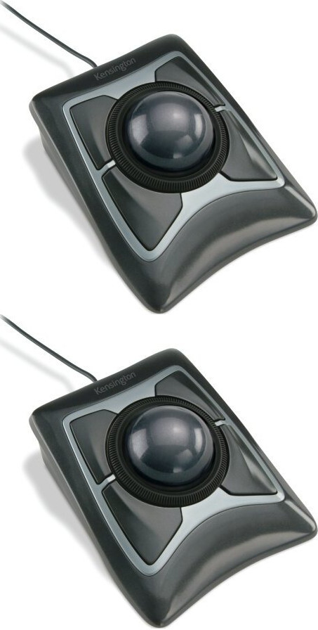 2x Trackball przewodowy Kensington Expert, optyczny, czarny