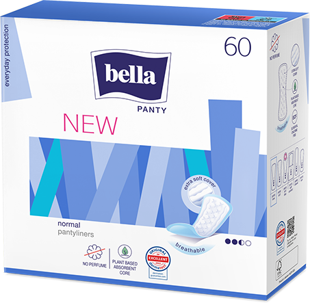 Wkładki higieniczne Bella Panty New, 60 sztuk