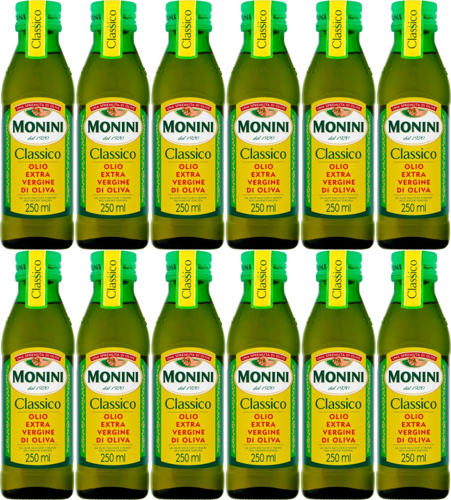 12x Oliwa z oliwek Extra Vergine Monini Classico, 250ml
