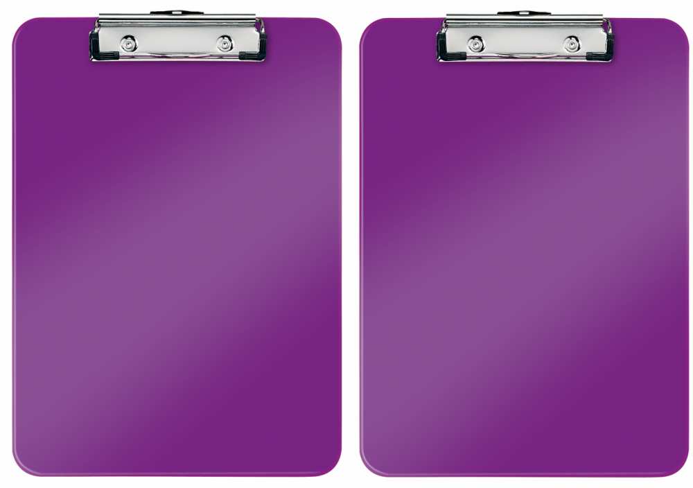 2x Clipboard Leitz Wow, A4, fioletowy
