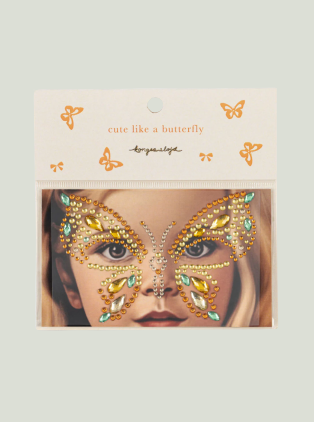 Biżuteria na twarz z motywem motyla lemonade Konges Sløjd
