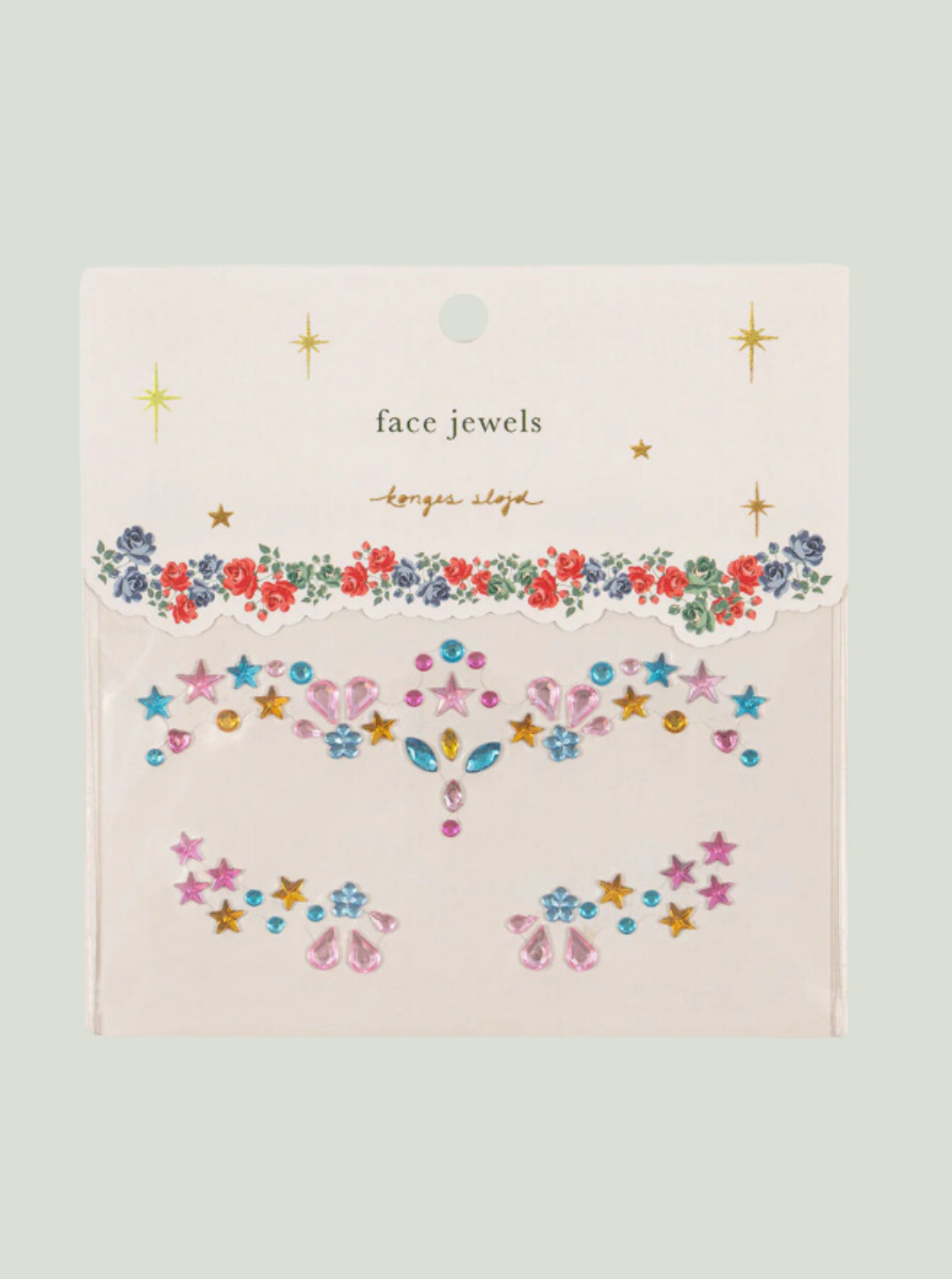 Biżuteria na twarz - Peonia PINK Konges Sløjd