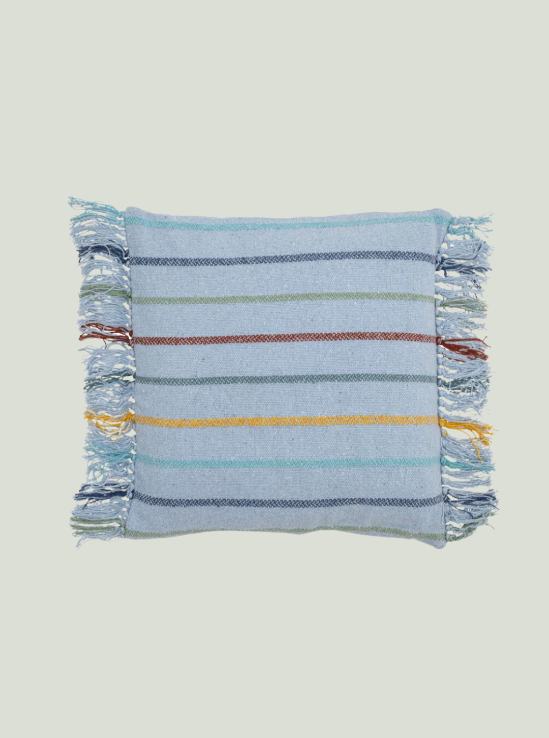 Poduszka Frey, niebieska, bawełna z recyklingu Bloomingville MINI