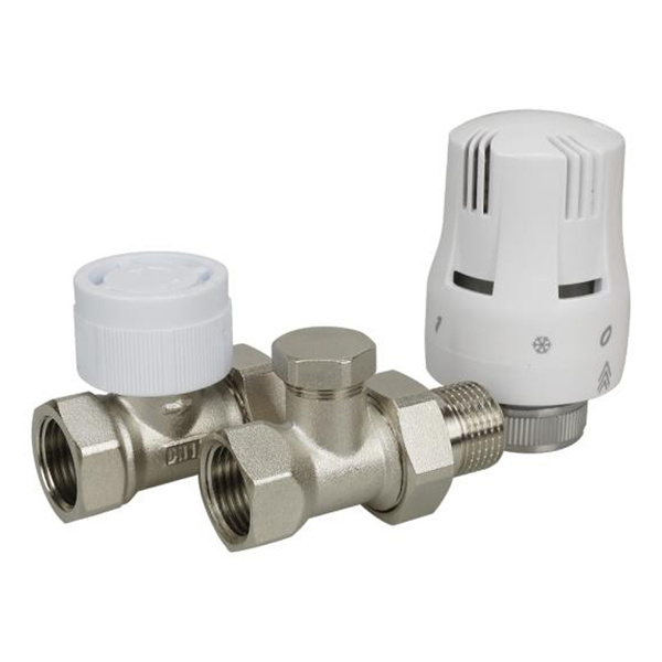 Termostatyczny zestaw grzejnikowy prosty 1/2 smart Tycner