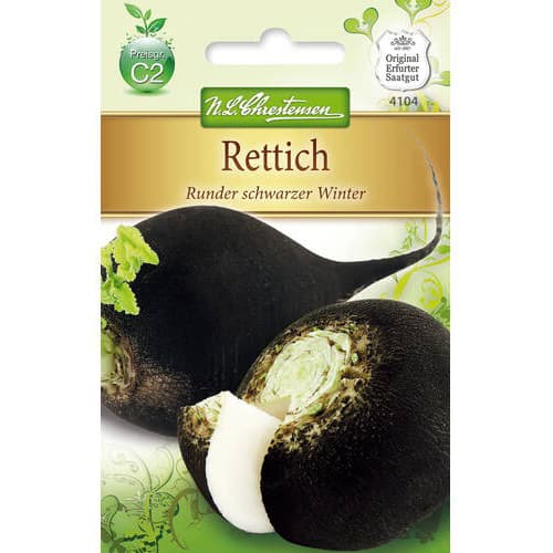 1 szt, Retek Runder schwarzer Winter - Magok: Mod de ambalare: 1 db