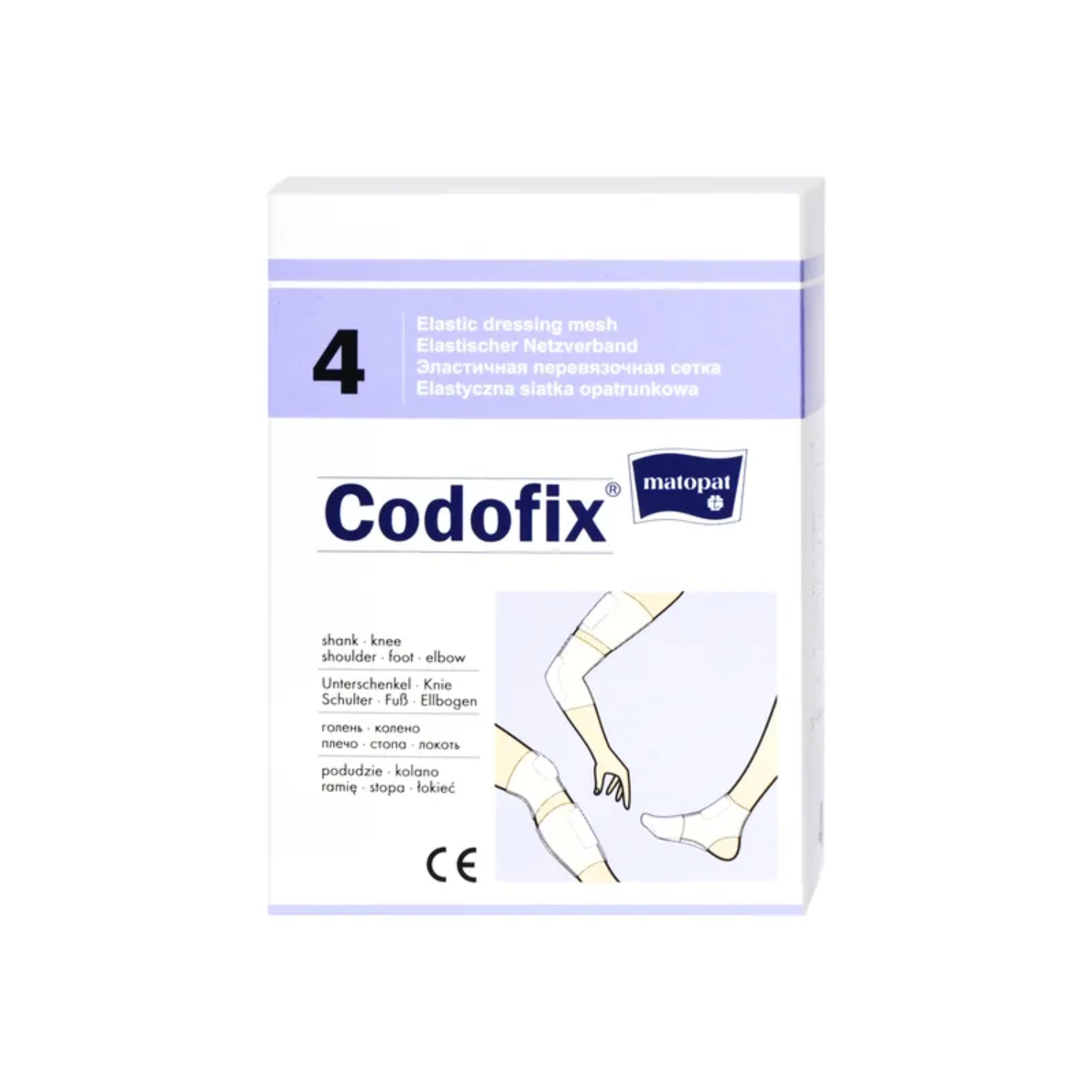 Codofix 4 - elastyczna siatka opatrunkowa (4-4.5 cm x 1 m), 1 sztuka