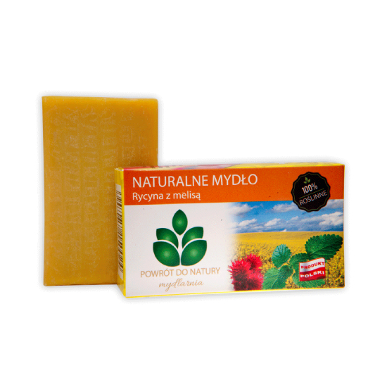 Powrót do natury - naturalne mydło z rycyną i melisą, 100 g