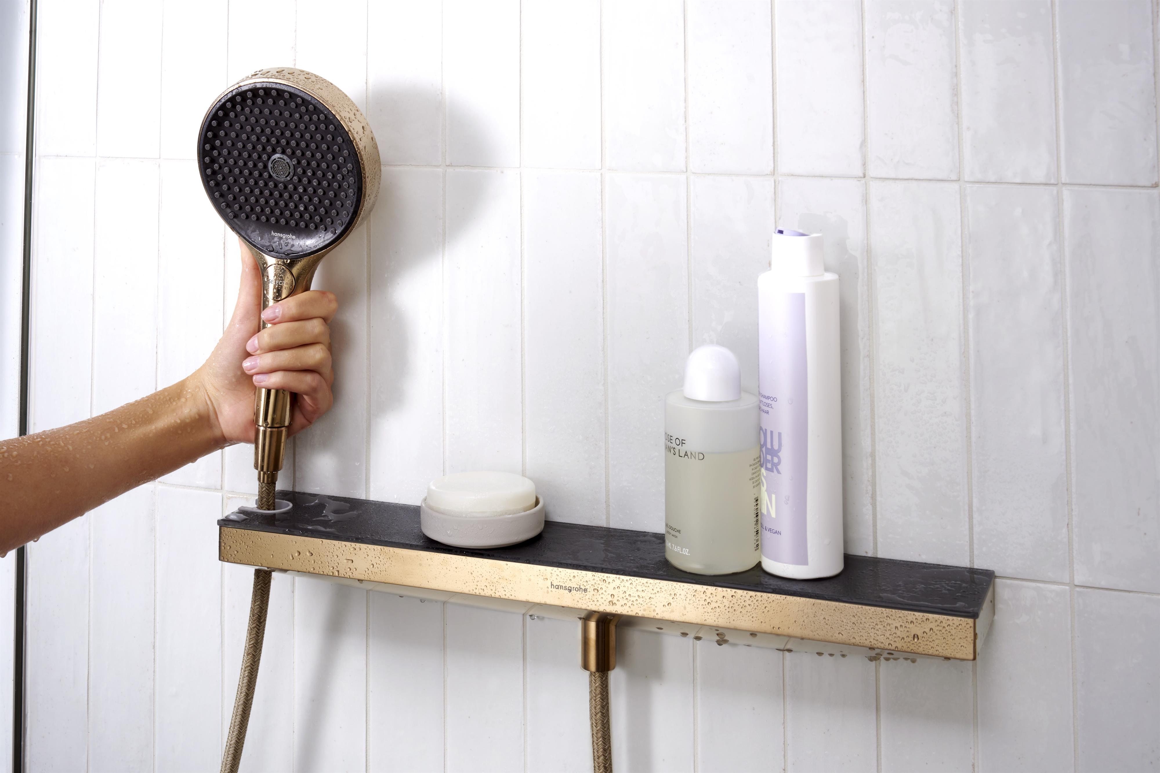 Hansgrohe Rainfinity dysza z półką prysznicową brąz szczotkowany 26243140