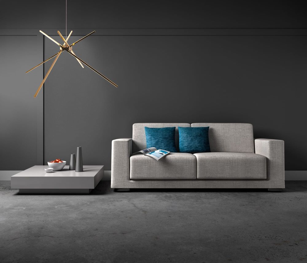 MaxLight Spider lampa wisząca 1x33W LED złota P0457