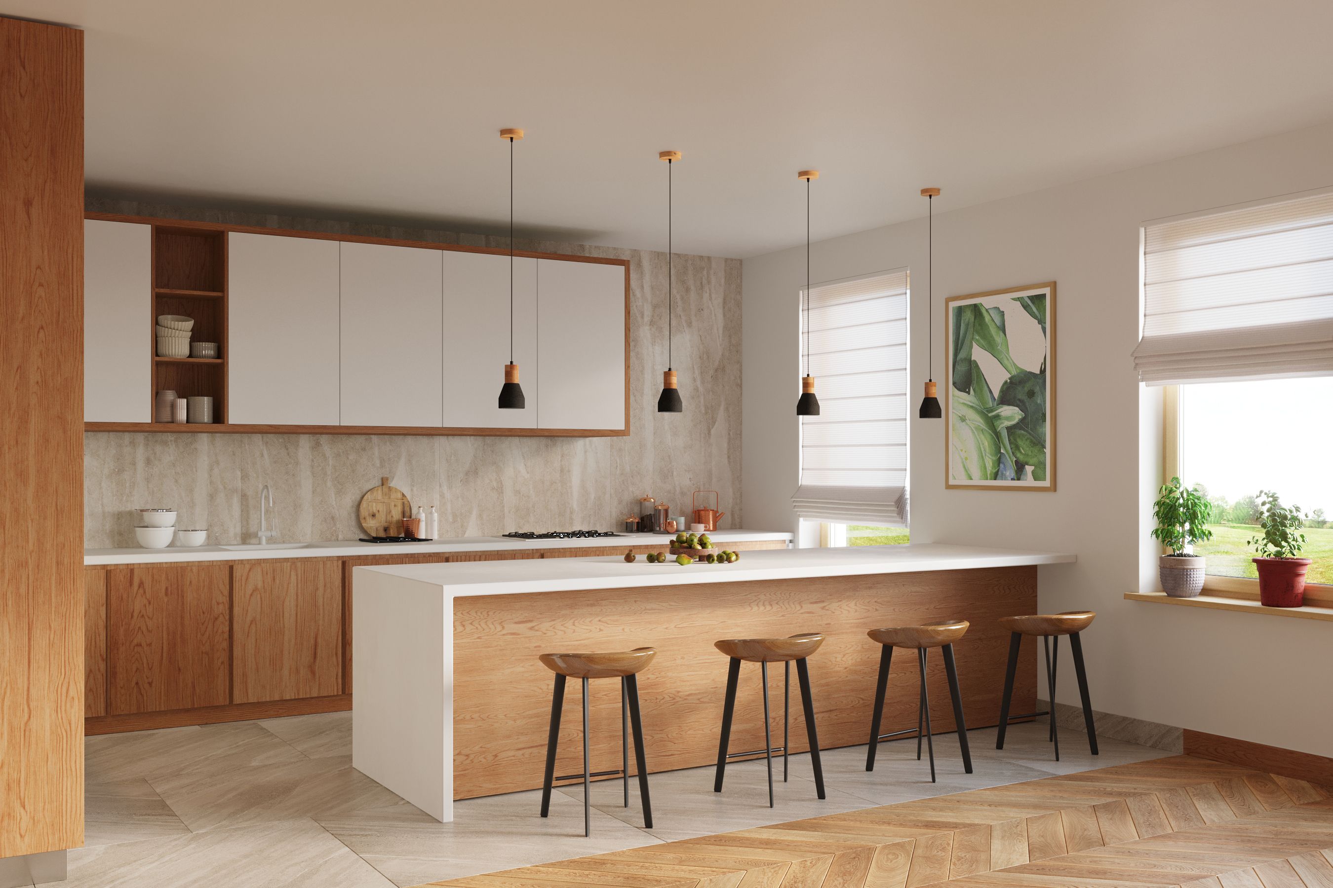 Sollux Lighting Qubic lampa wisząca 1x60W czarny/drewno naturalne SL.0963