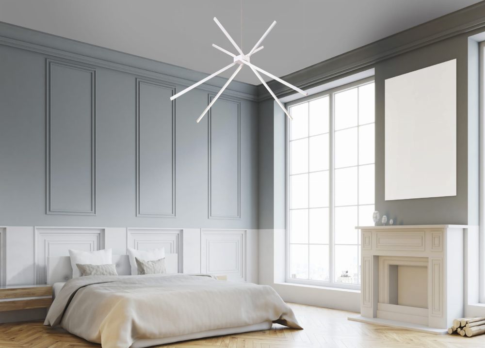 MaxLight Spider lampa wisząca 1x33W LED biała P0270 - Wysyłka w 24h