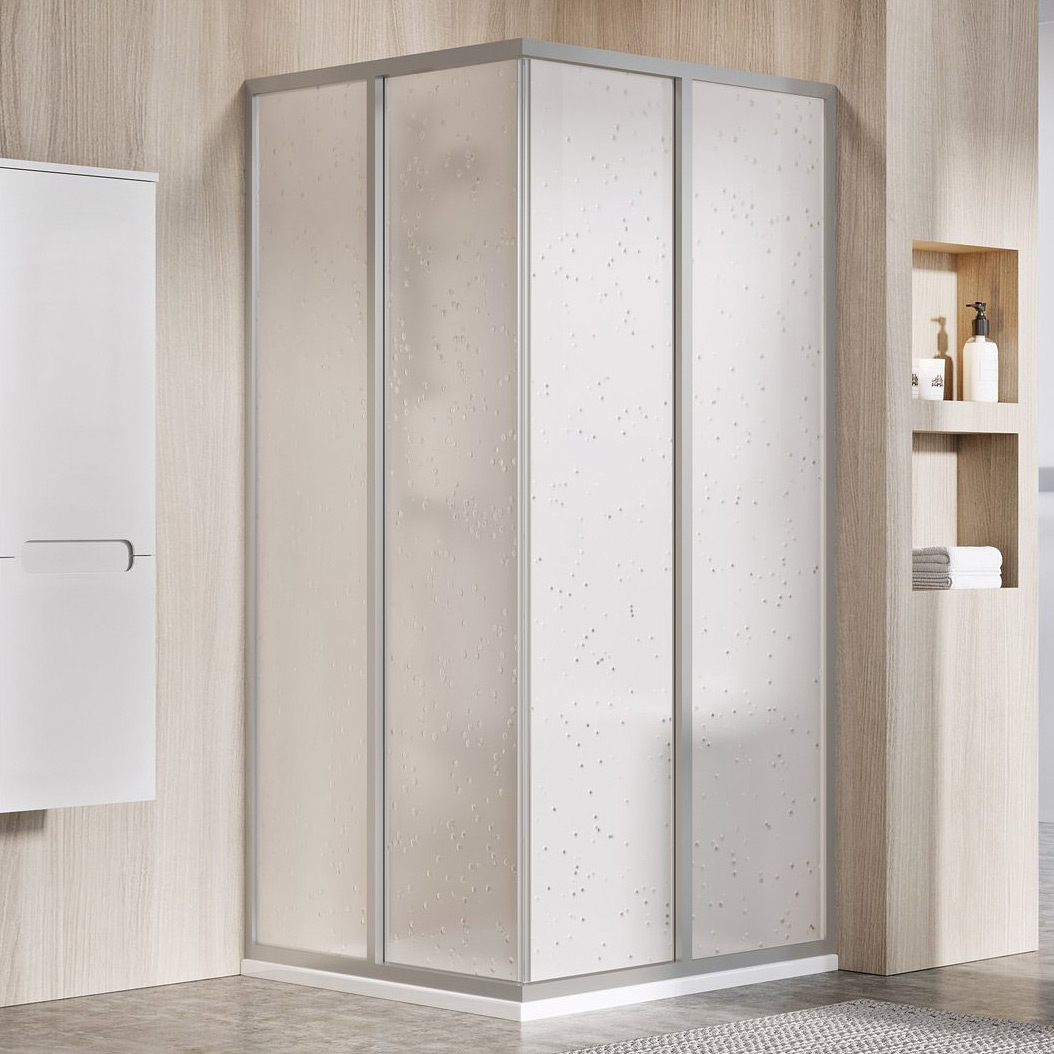 Ravak Supernova SRV2-75 S drzwi prysznicowe 75 cm przesuwne częściowe 1/2 satyna/pearl 14V30UO211