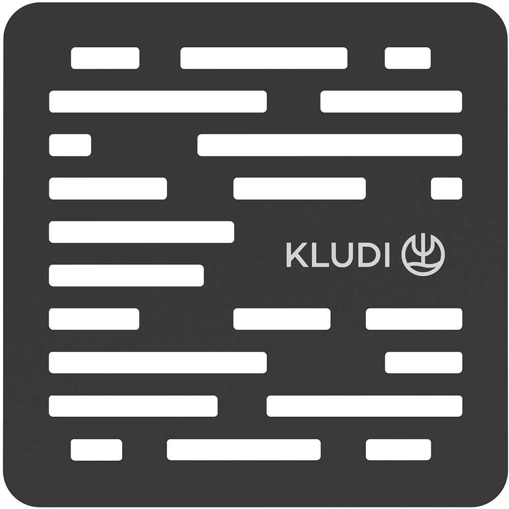 Kludi Terra maskownica odpływu czarny mat 2109439-00