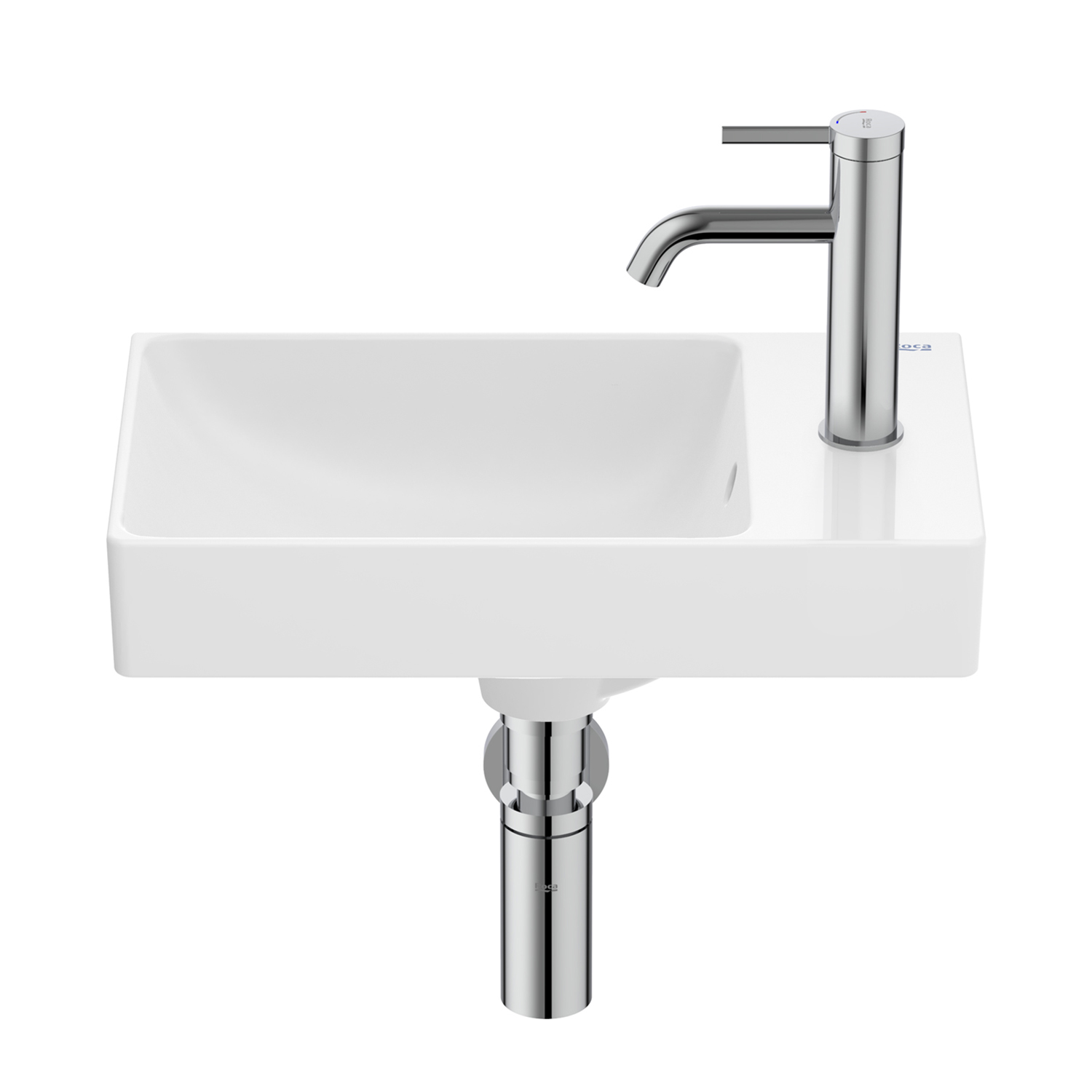 Roca Ona umywalka 45x26 cm prostokątna ścienna biała A327681S00 - Wysyłka w 24h