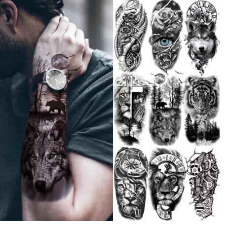 Tymczasowe męskie tatuaże