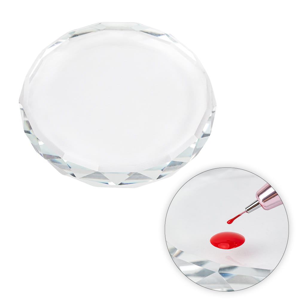 Podkładka paleta kryształowa do mieszania lakierów i zdjęć Molly Nails