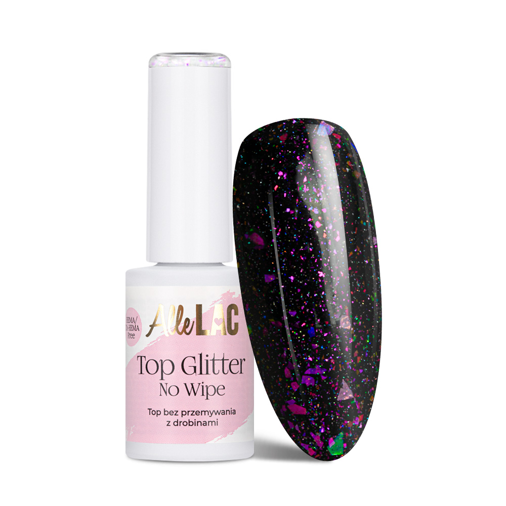 Top Glitter no wipe AlleLac Aurora HEMA/Di-HEMA Free 7g