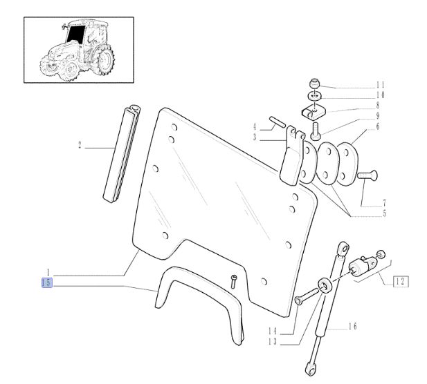 Osłona New Holland T3000 9977873 CNH