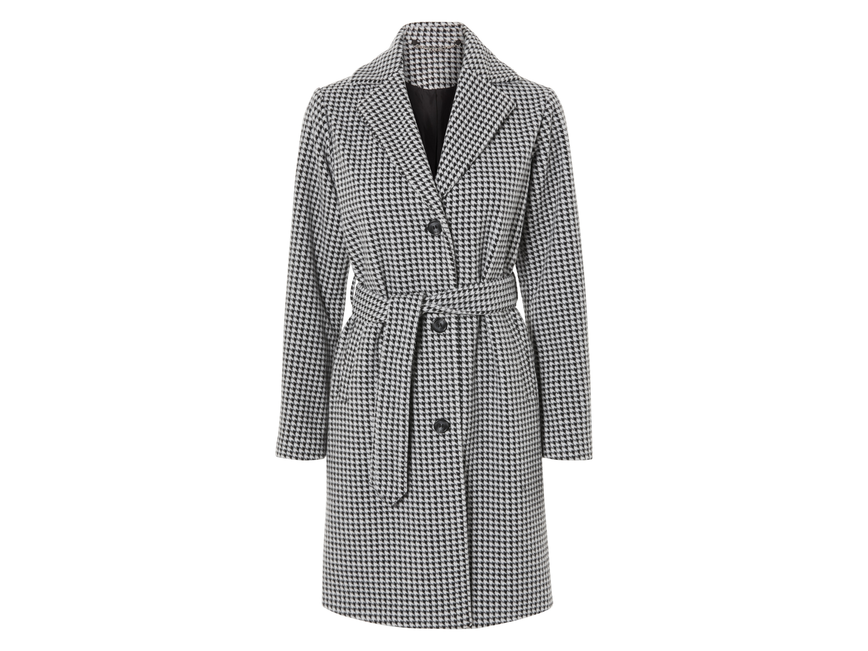 esmara Płaszcz damski Czarny / biały, 46