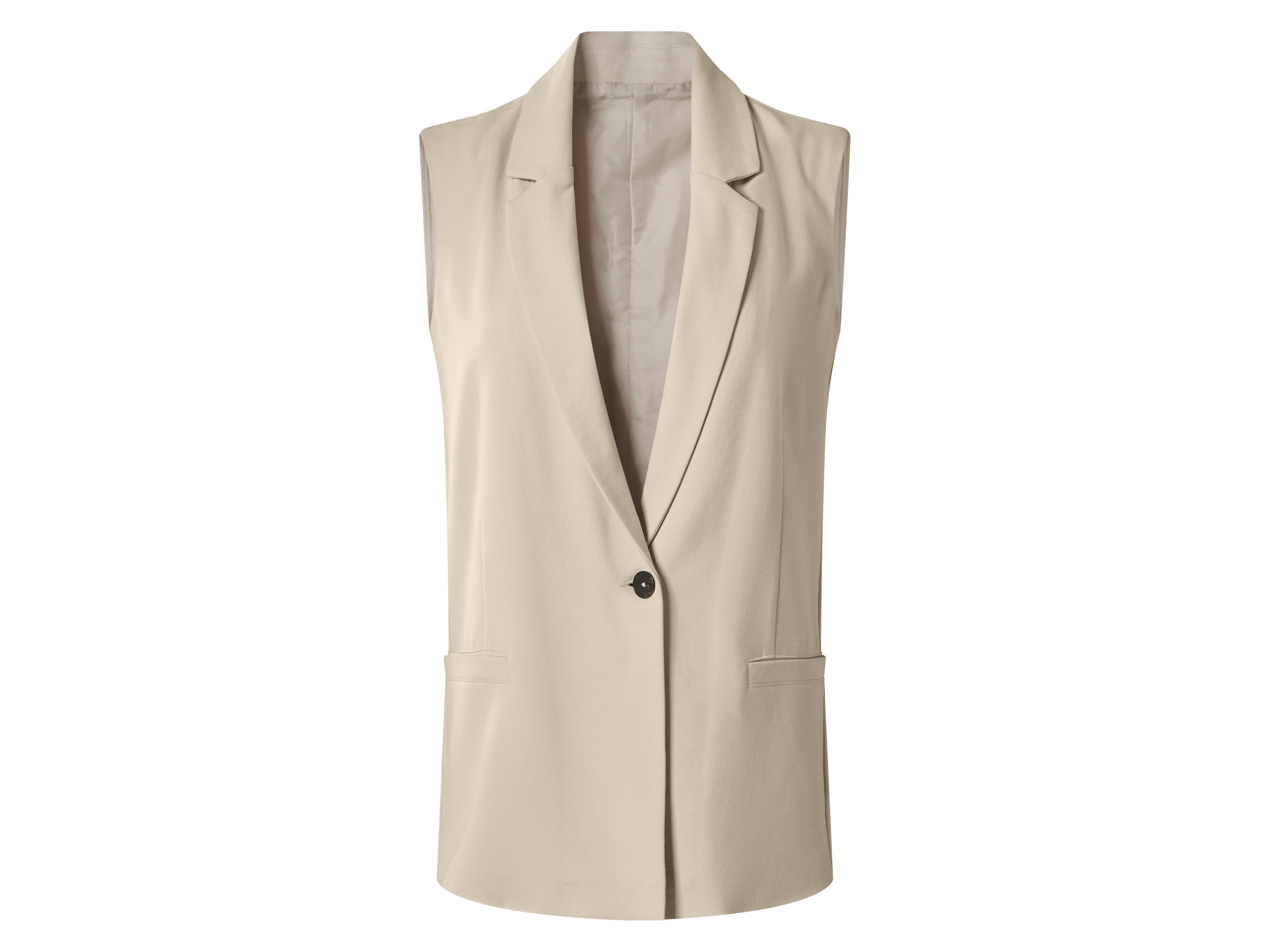 esmara Kamizelka typu blezer damska Beżowy, 36