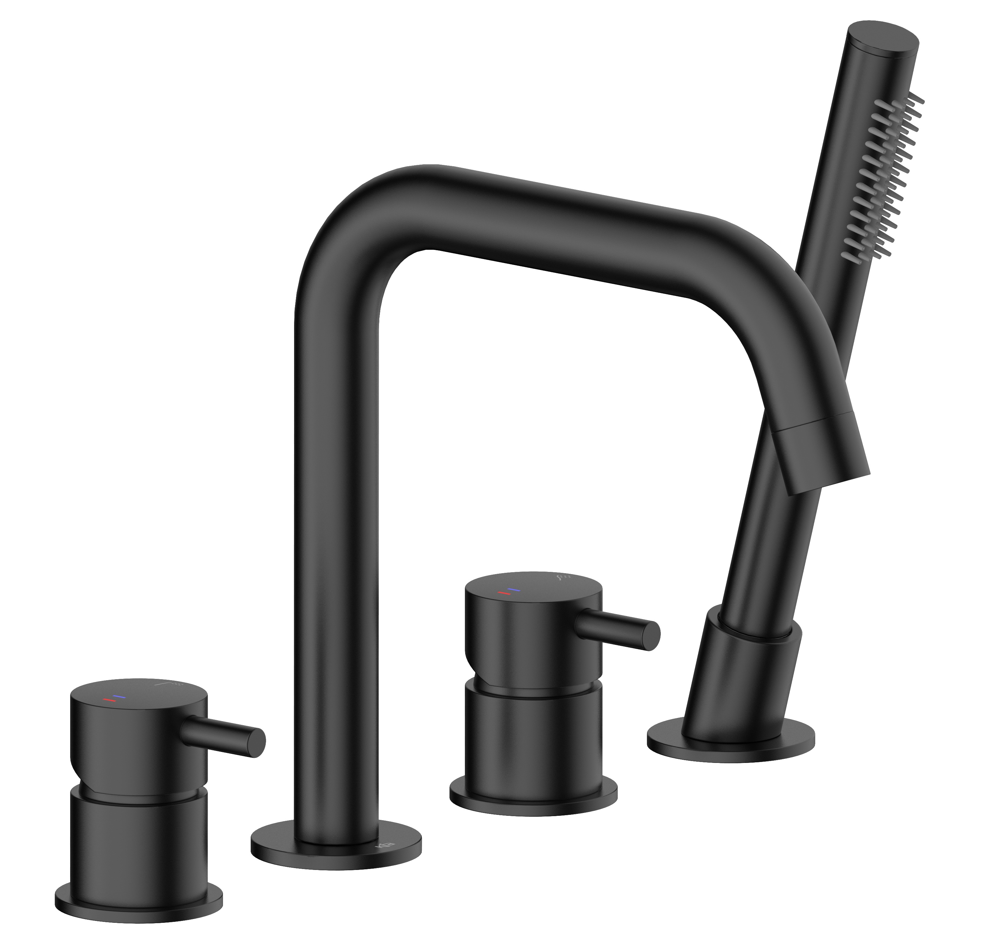 Darmowa Dostawa - Bateria wannowo-prysznicowa nawannowa czarna KFA Armatura Moza Black 503521081