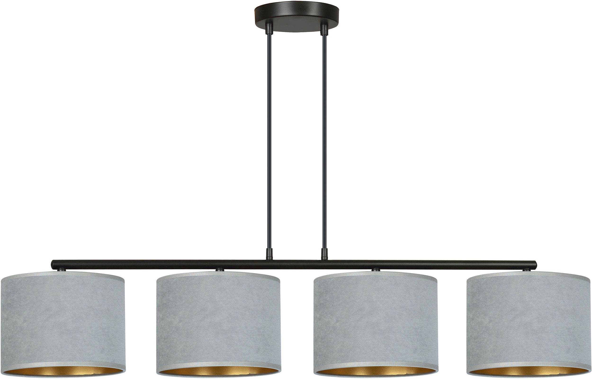 Darmowa Dostawa - Lampa wisząca 1x15 W czarna-złota-szary/popielaty Emibig Hilde 10504