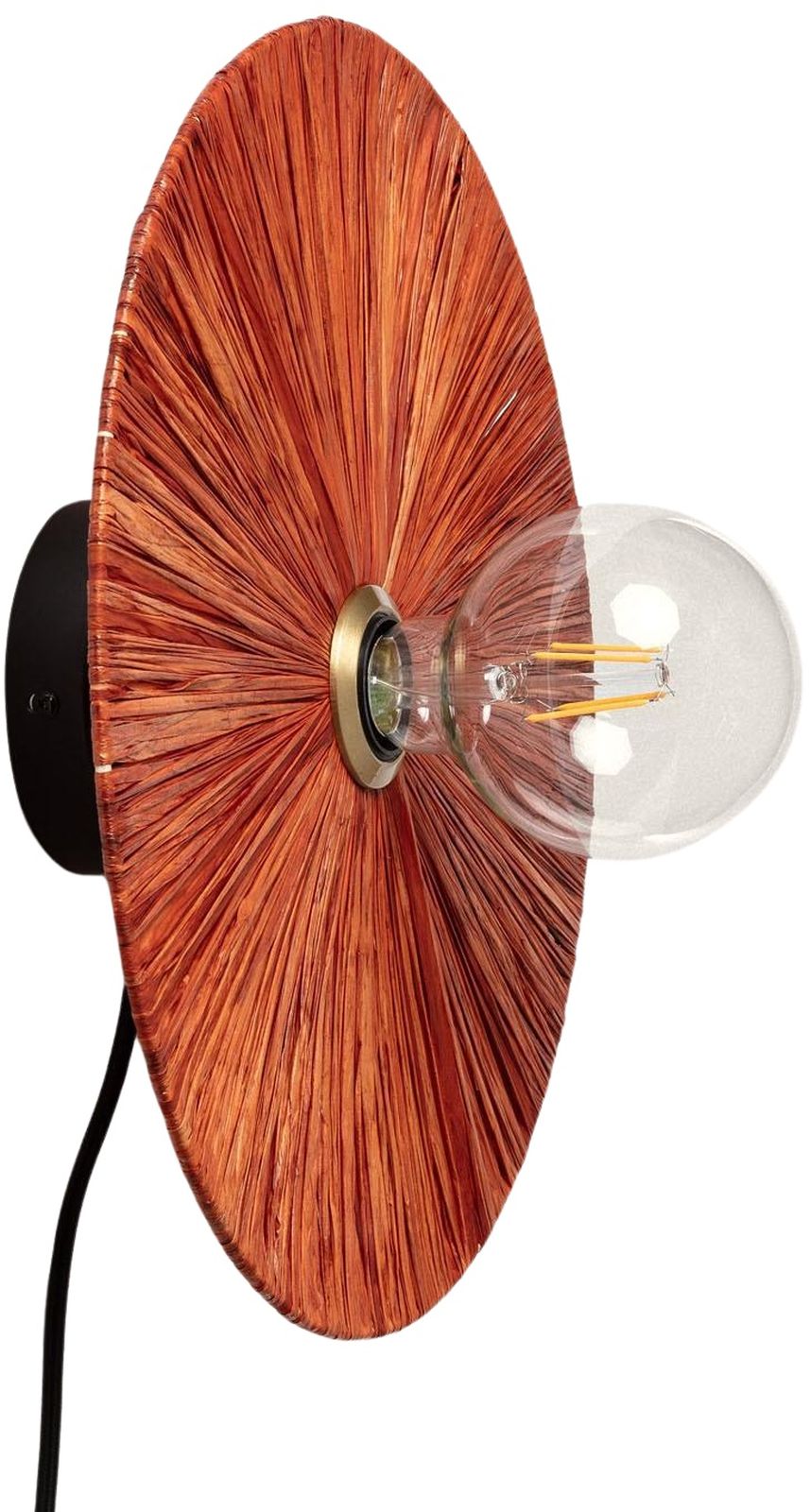 Darmowa Dostawa - Kinkiet 1x20 W czarny-brązowy Abruzzo Boho ABRKBTKB