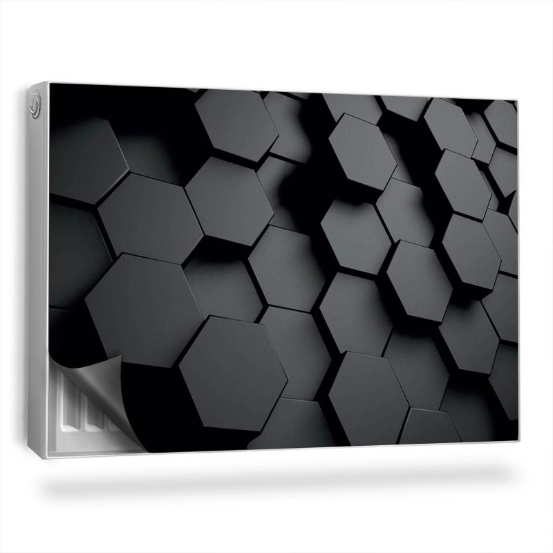 Ozdobny magnes na kaloryfer Wallfluent 90x60 cm Geometryczne tło 3D 1 szt.