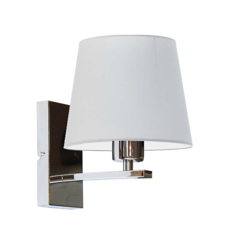 Kinkiet Volta Light Factory Moto Chrom/Jasny szary Abażur 1xE27 1szt.