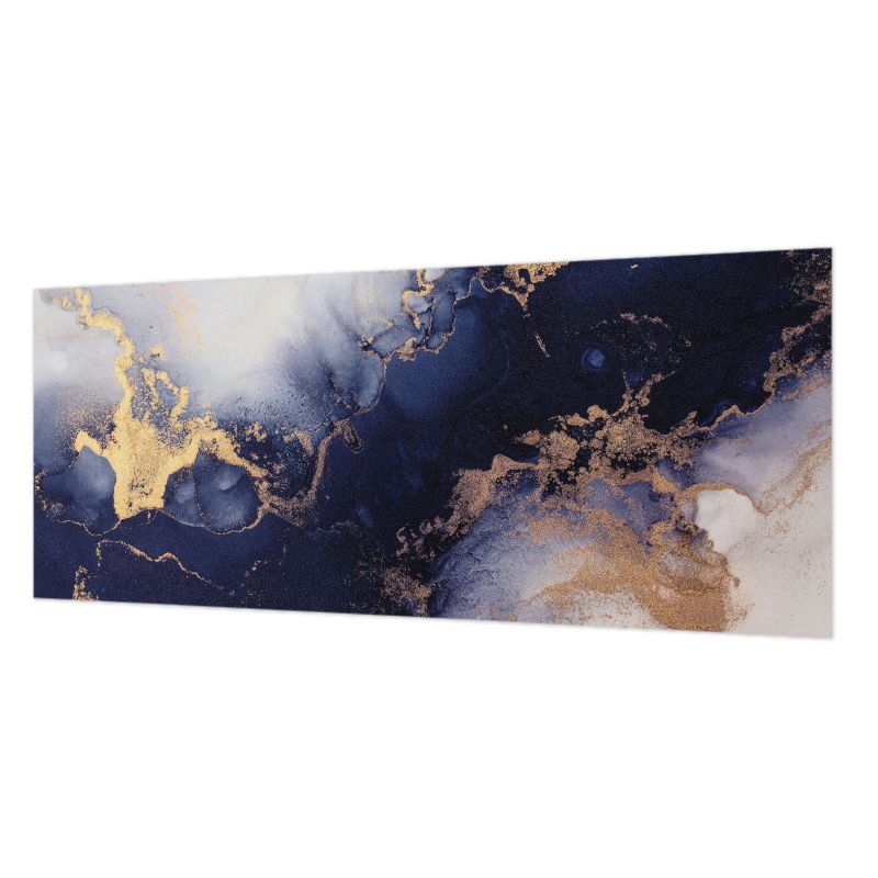 Tapeta Flizelinowa Z Nadrukiem Tulup 250x104 cm Granatowe Fale Do Salonu, Do Biura, Do Sypialni 1 szt.