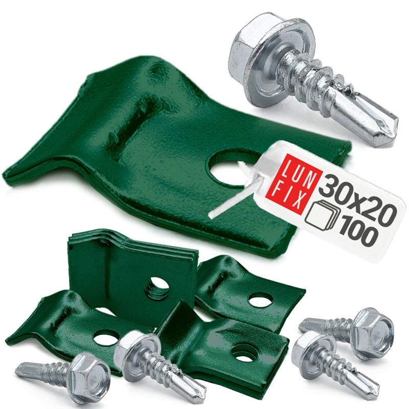 Przelotka do drutu Lun Fix zielona metalowa 100szt.