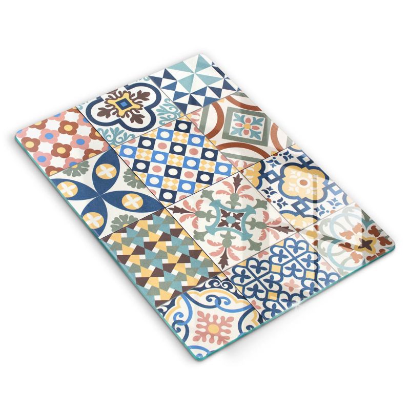 Szklana deska do krojenia Wallfluent 40x52 cm Ozdobne płytki kafelki 1 szt.